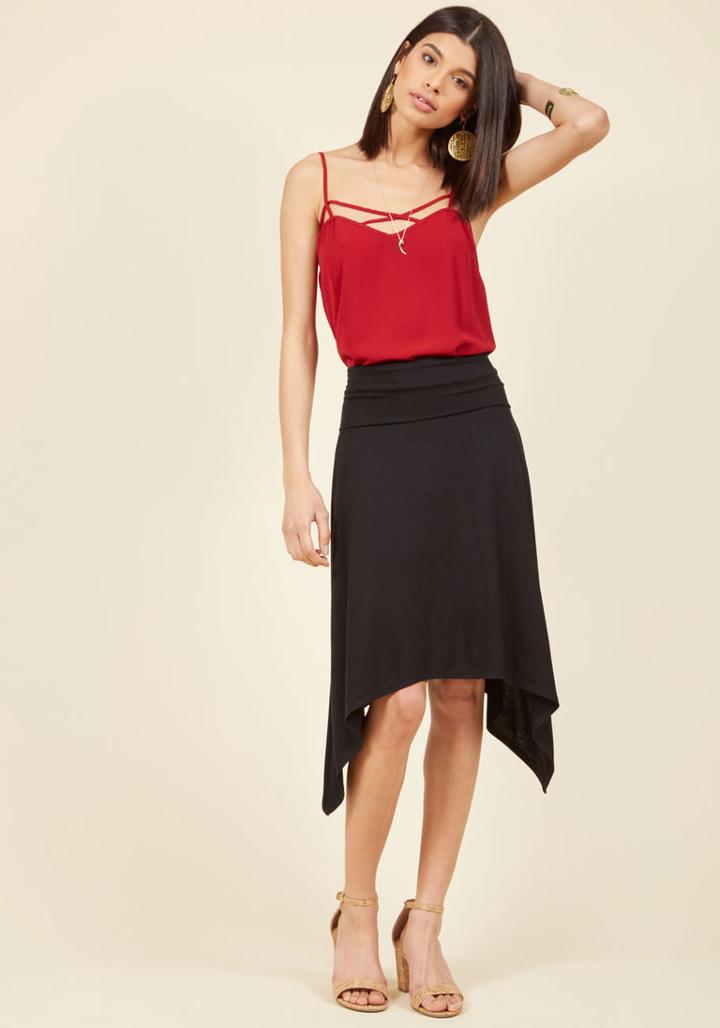  Cross-functional Fashion Skirt In Black In 4x