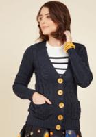  Your Fireside Of The Story Cardigan In Navy In Xs
