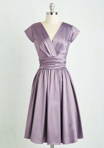 Folterinc Love You Ivory Day Dress In Amethyst