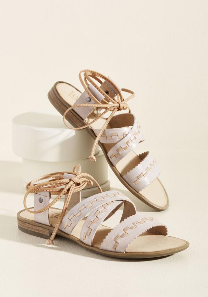 Latigo Topstitch Bliss Leather Sandal In 7
