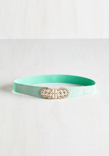Cillacollection Little Bit Of Glitz Belt In Mint