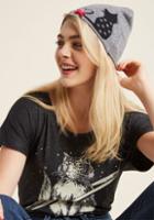 Modcloth Ailurophile Style Hat In Grey