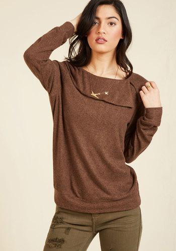 Calming Presence Sweater In Tawny In Xxs