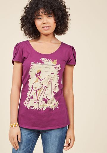 Blueplatypus Artist In Elements Cotton T-shirt In S