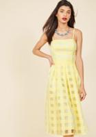  Sweet Sunday Midi Dress In Buttercup In L