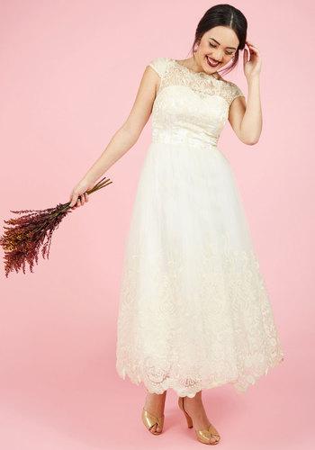  Sparkling Celebration Midi Dress In Ivory In 2