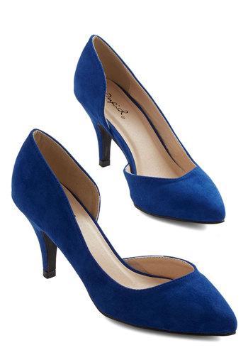 East Lion Corp./qupid Laud And Cheer Heel In Cobalt