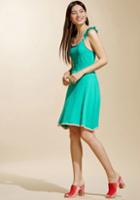 Modcloth Reason To Reminisce Knit Dress In Seaglass In Xxs