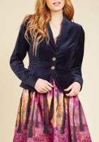  Velvet Executive Blazer In Navy In 4x