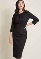 Modcloth Evocative Aesthetic Sheath Dress In Plaid In S