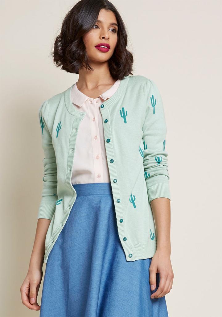 Modcloth Zest Believe It Cardigan In Xxs
