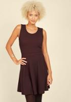  Twinkle In Time A-line Dress In Burgundy In L