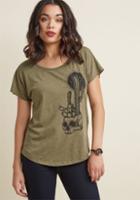 Modcloth Plant And Rave Graphic Tee In S