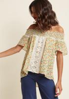 Modcloth Flourishing Flirtation Top