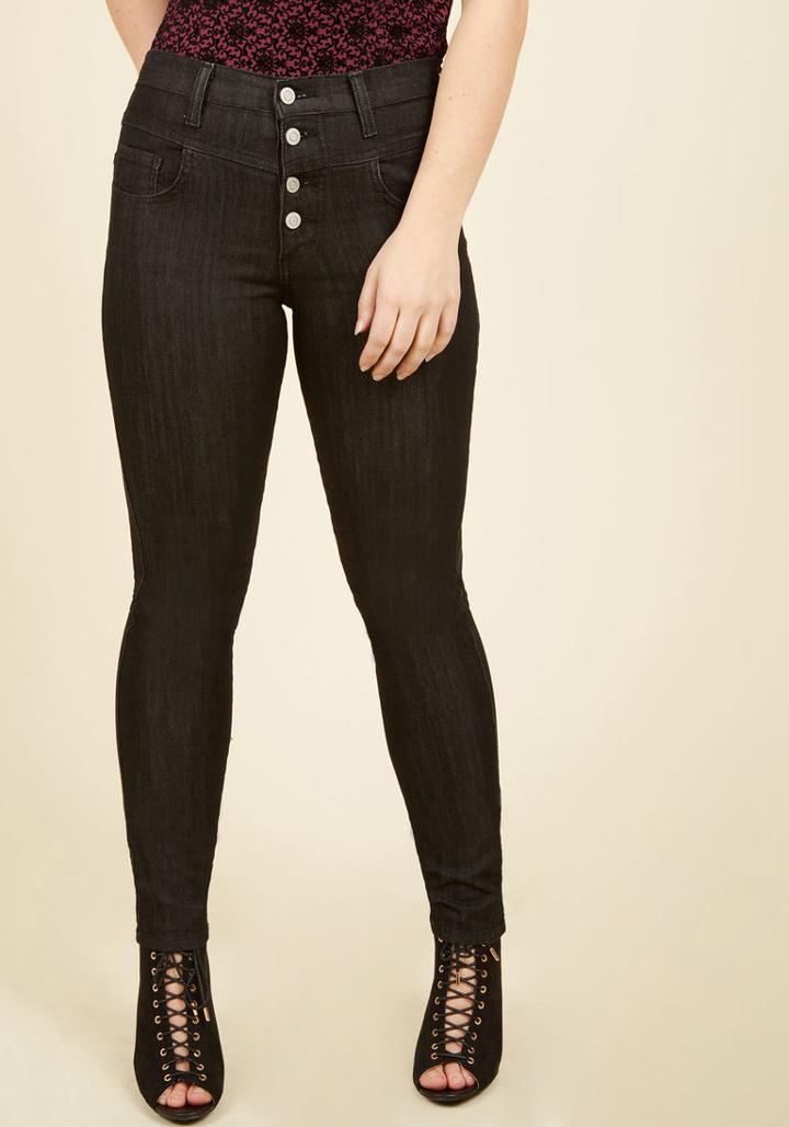 Modcloth Karaoke Songstress Jeans In Black