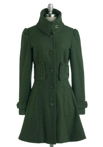 Modcloth The Importance Of Being Forest Coat