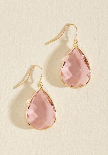  Receiving Drop Honors Earrings In Pink