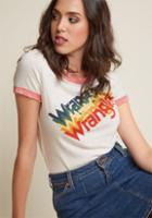 Wrangler Wrangler Radiant Ringer T-shirt In Rainbow In L