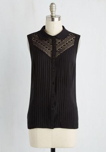  Winsome In The Willows Sleeveless Top In Black In 2x