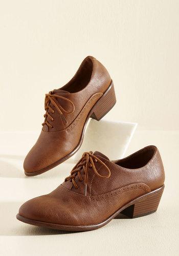  Engineer To The Mark Oxford Heel In Cinnamon In 5.5