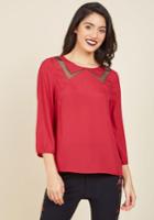  Faux The Record Top In Magenta In Xs