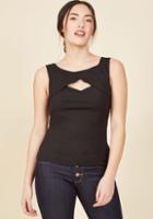 Modcloth Stand Your Fairground Tank Top In Licorice