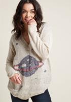 Modcloth Interplanetary Elan Sweater In S