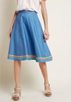 Modcloth Cherished Cheer A-line Skirt In Xl