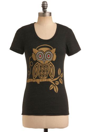 Modcloth Owl The Great Tunes Tee