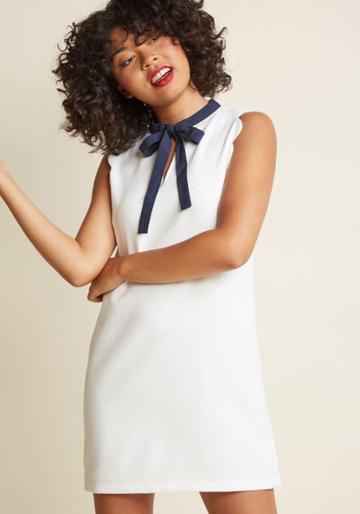 Modcloth Ties Meeting You Sheath Dress In S
