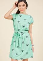  What's All The Racket? A-line Dress In Mint In M