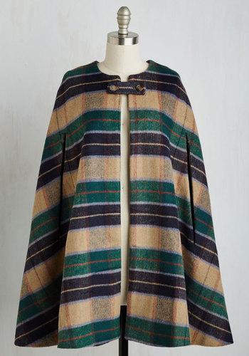Namelessapparel Darling Detective Work Cape In Emerald