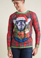 Modcloth Jingle Bell Ruff Men's Graphic Tee In S