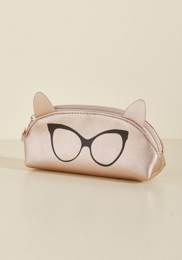  I Can See Ear-ly Now Pouch In Rose Gold