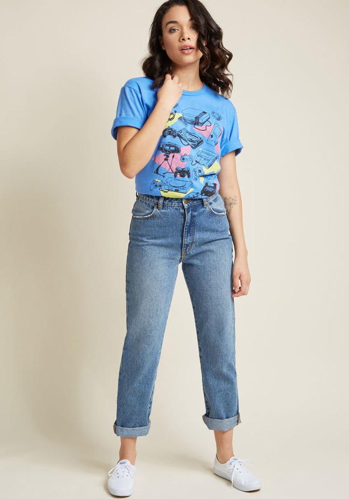 Modcloth Game Difference Men's Graphic Tee In S