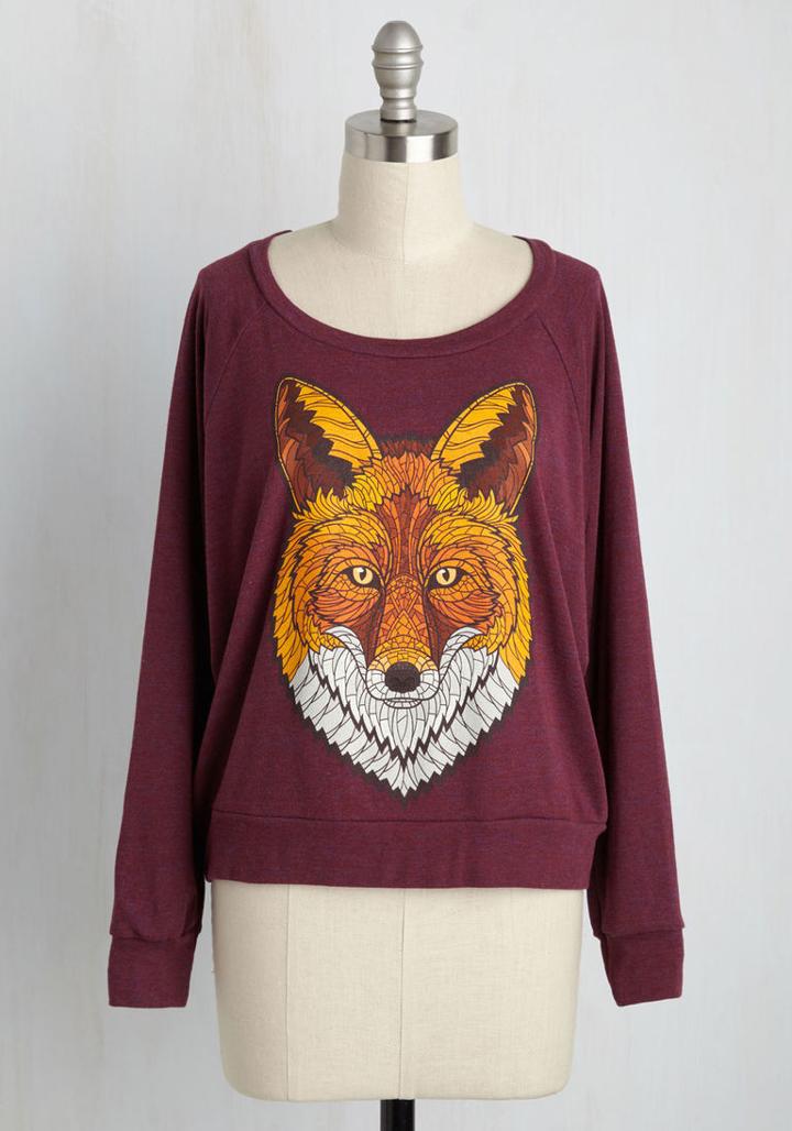 Modcloth Smitten Vixen Pullover In S