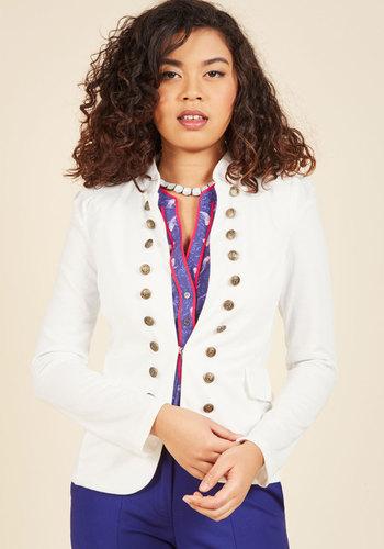  I Glam Hardly Believe It Jacket In White In S