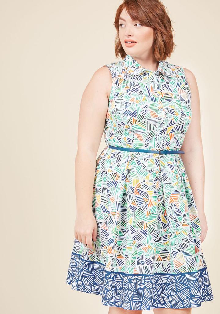  Try To Sightsee It My Way Shirt Dress In 10