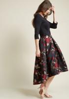 Modcloth High-low Hem Fit And Flare Dress With Pockets In 10