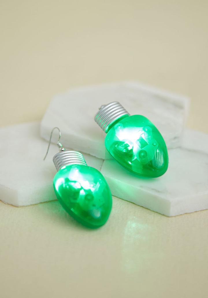 Modcloth Test Of Festive Led Earrings