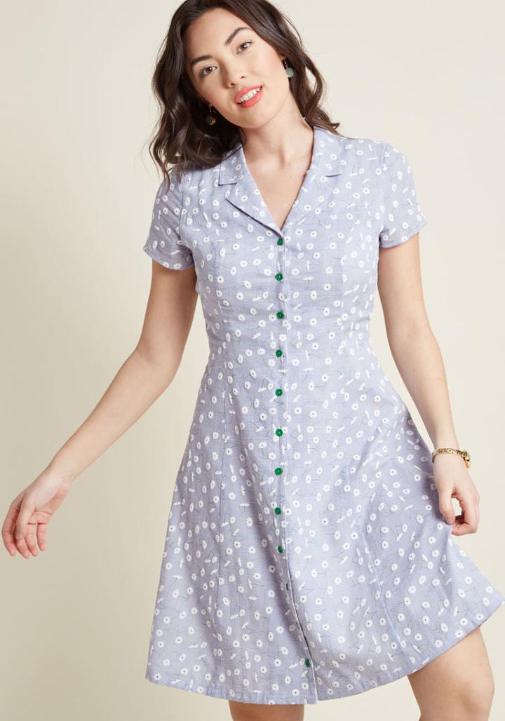 Modcloth Daytime Dynamo Shirt Dress In M