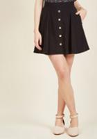 Modcloth You Sassy Thing Skater Skirt In Black