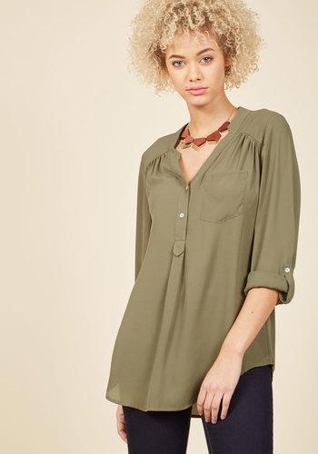  Pam Breeze-ly Tunic In Olive In M