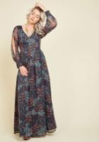  Loop, Twirl, And Arch Maxi Dress In Navy In Xs