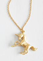 Modcloth The Golden Unicorn Necklace
