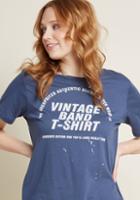 Modcloth That Throwback Tour Graphic Tee In Xs