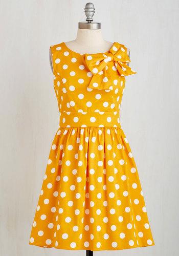 Ixia The Pennsylvania Polka Dress In Honey Dots