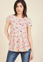  Comfort Comes To Mind Knit Top In Brushstroke Bloom In M
