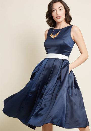Collectif Collectif X Mc Jazzy Classic Fit And Flare Dress In 18 (uk)