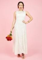  Ready, Set, Romance Maxi Dress In Ivory In S